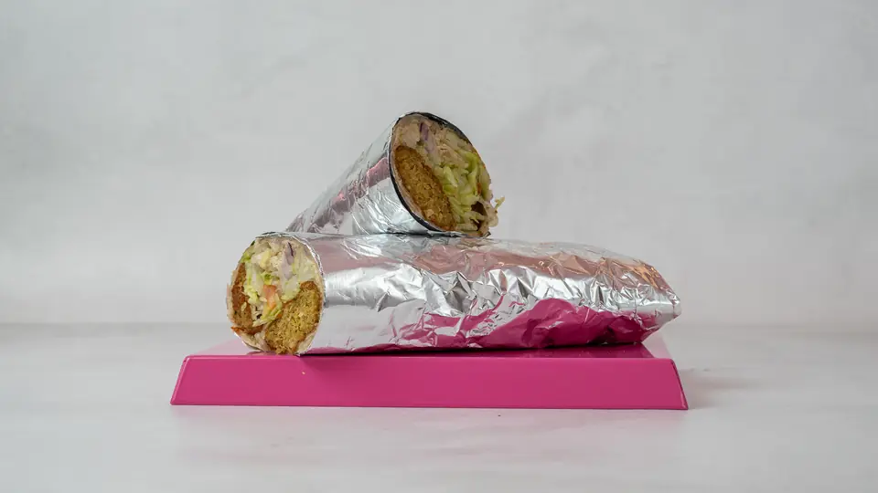 Falafelrulle i folie